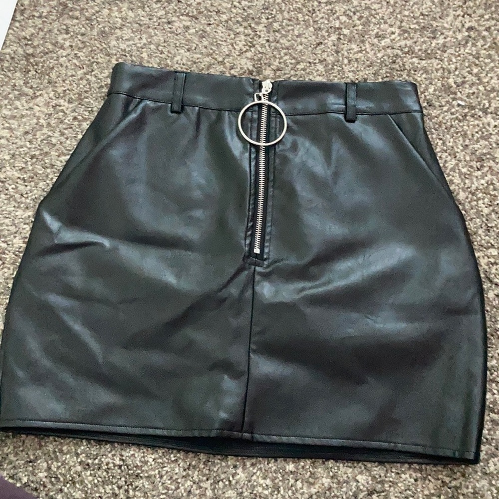 Missguided Leather Skirt